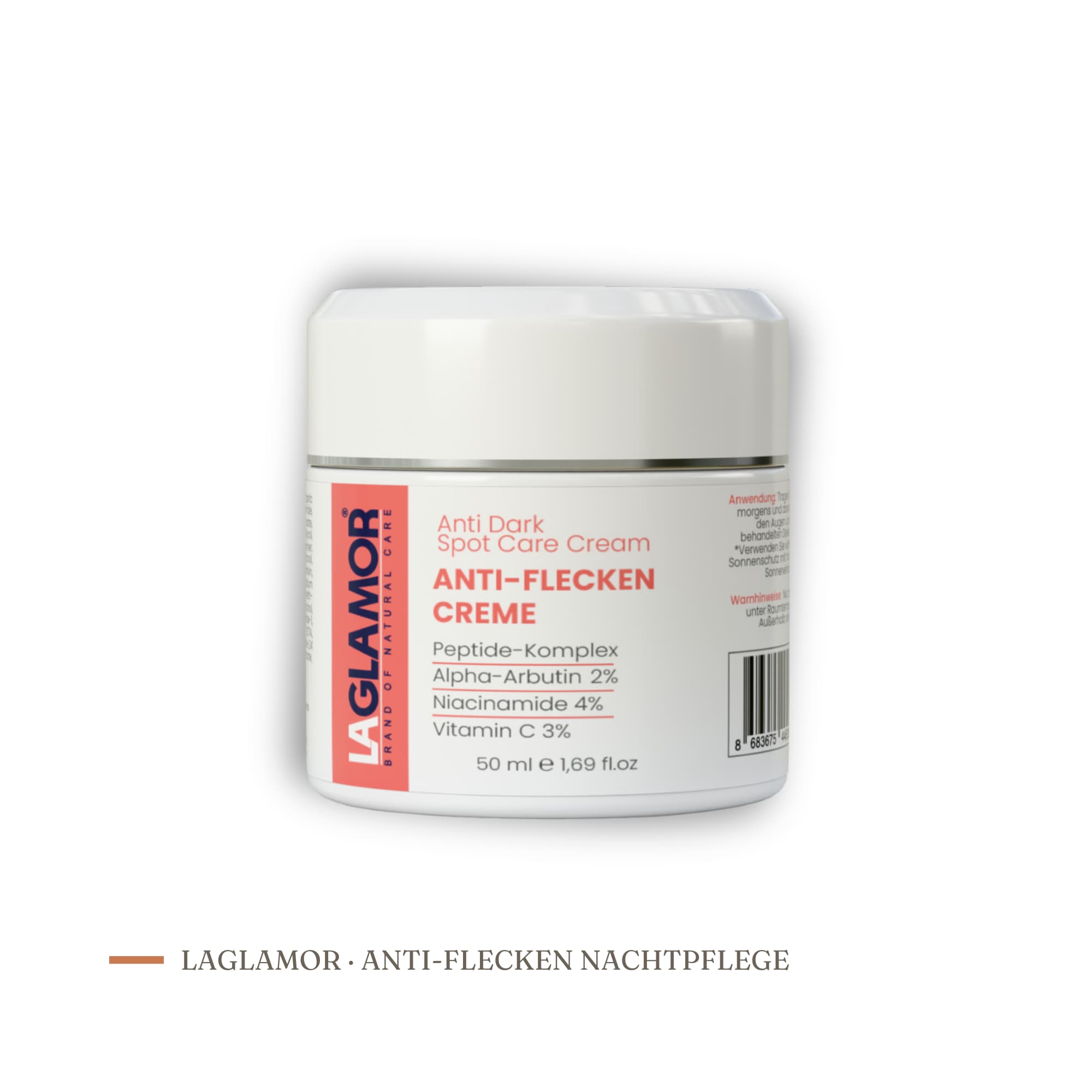 Anti-Flecken Nachtpflege – Creme gegen Pigmentflecken | LaGlamor® 50 ml