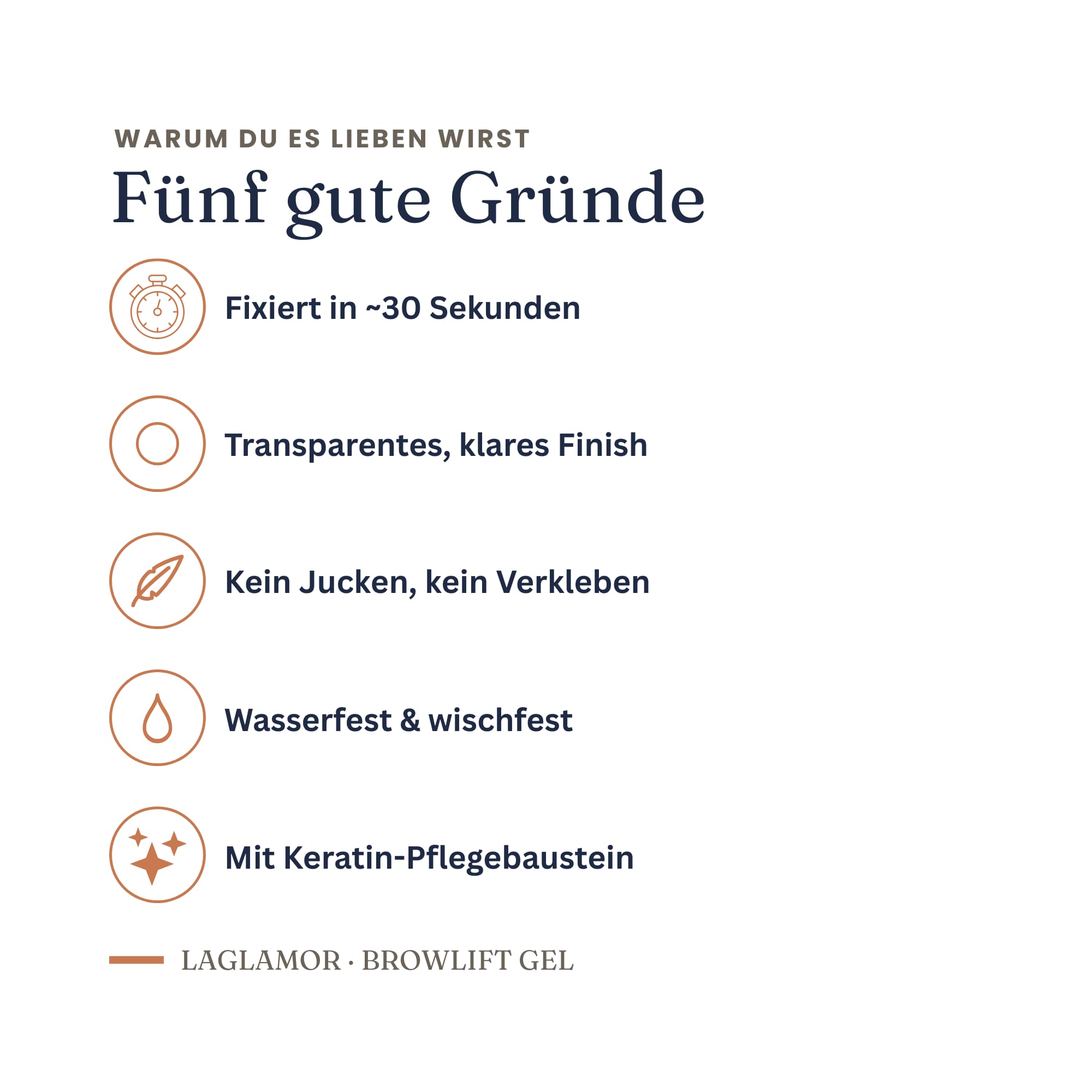 Augenbrauen Gel transparent – Brow Lift Styling mit Keratin | LaGlamor® 50 ml
