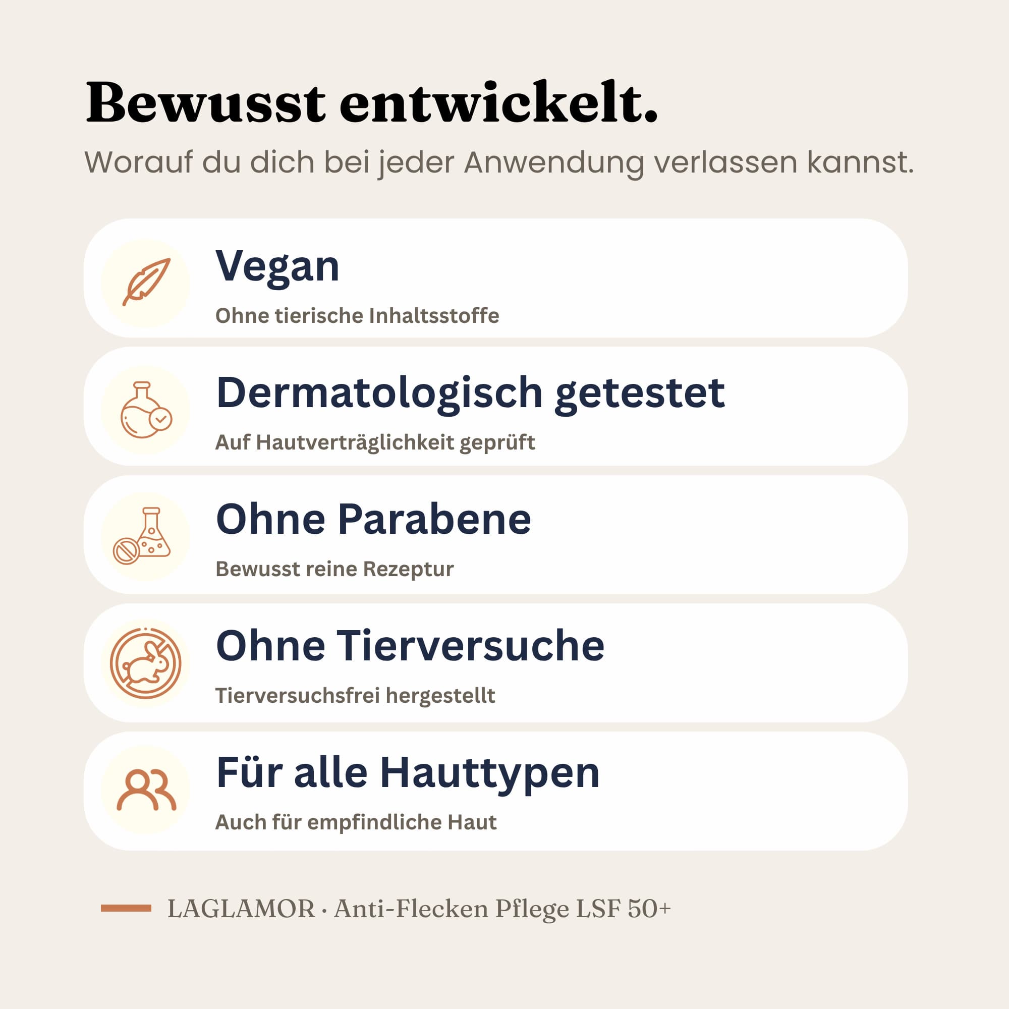 Creme gegen Pigmentflecken mit LSF 50 – Anti-Aging Gesichtspflege | LaGlamor® 50 ml