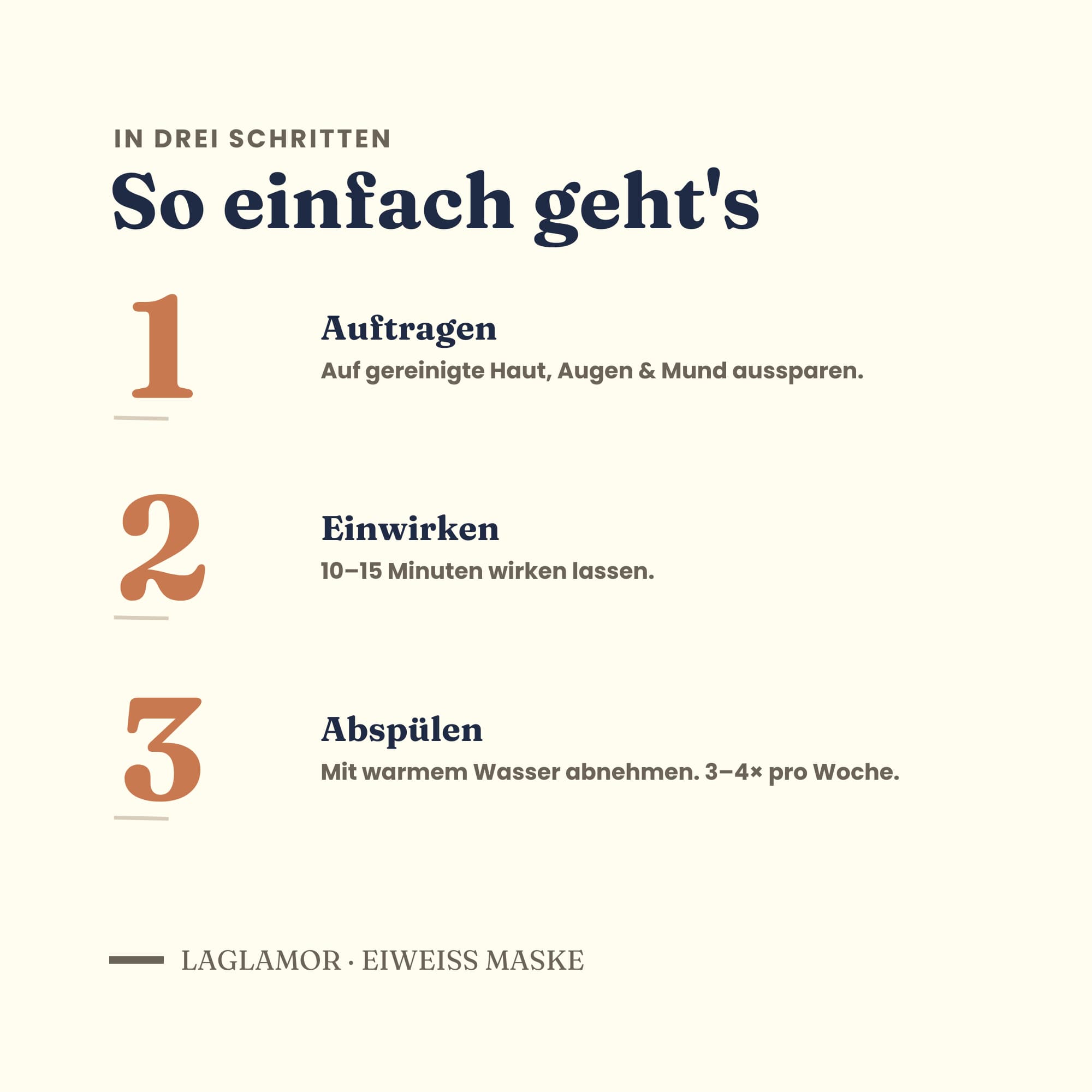 Tonerde Maske porenverfeinernd – Eiweiß Gesichtsmaske für unreine Haut | LaGlamor® 150 ml