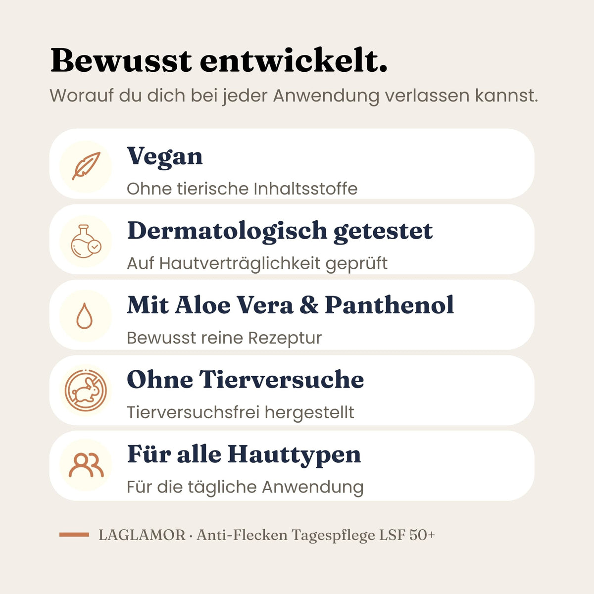 LaGlamor Tagespflege: vegan, dermatologisch getestet, tierversuchsfrei