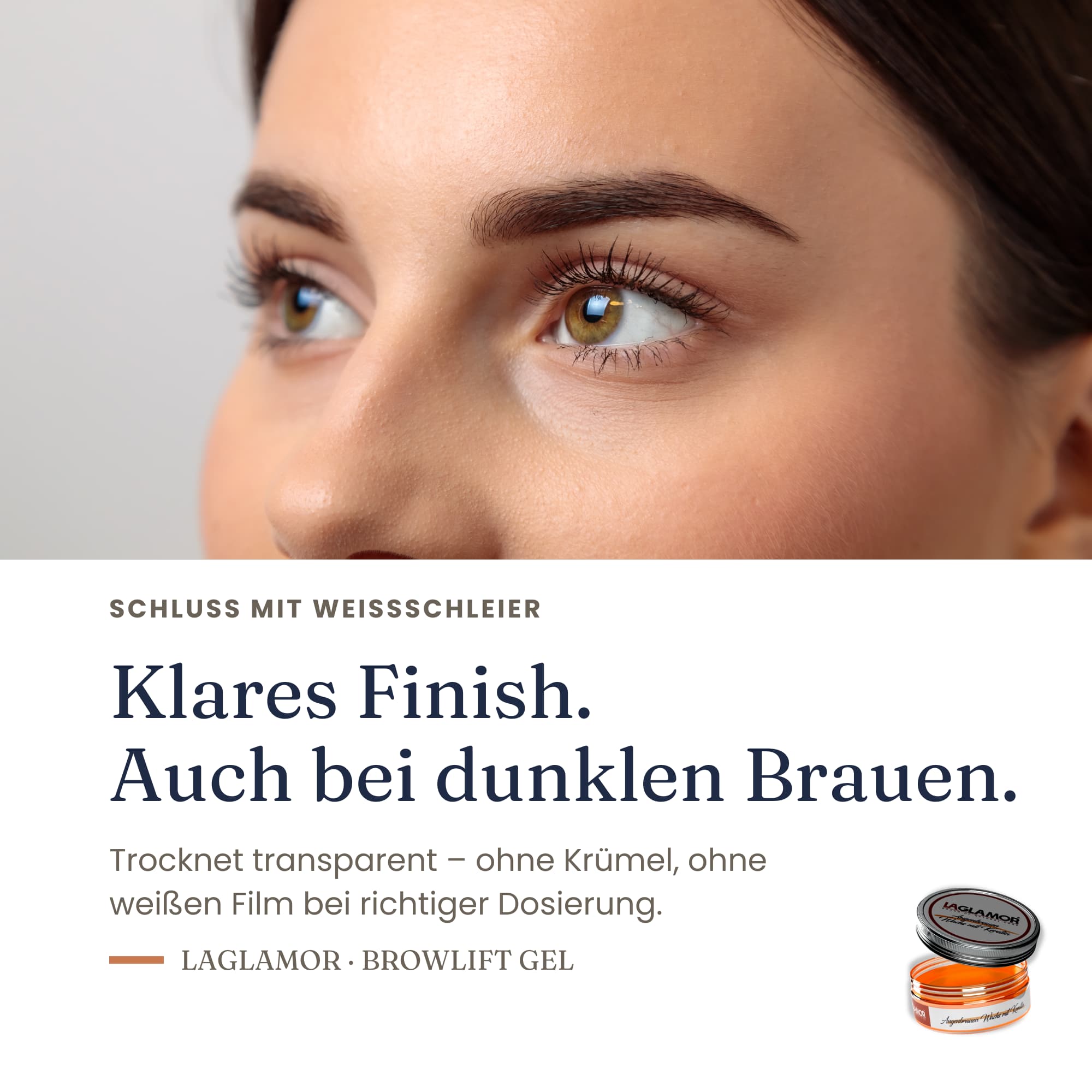 Augenbrauen Gel transparent – Brow Lift Styling mit Keratin | LaGlamor® 50 ml