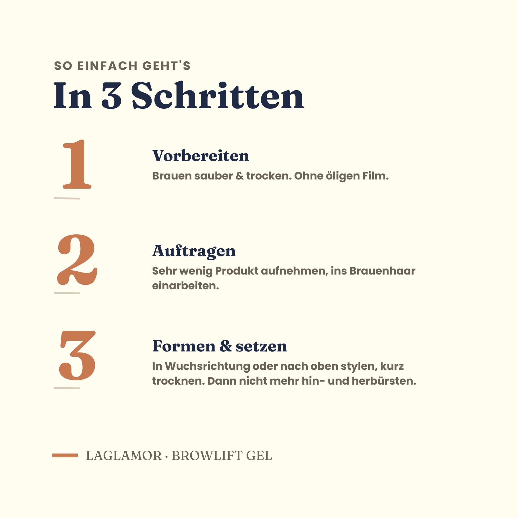 Augenbrauen Gel transparent – Brow Lift Styling mit Keratin | LaGlamor® 50 ml