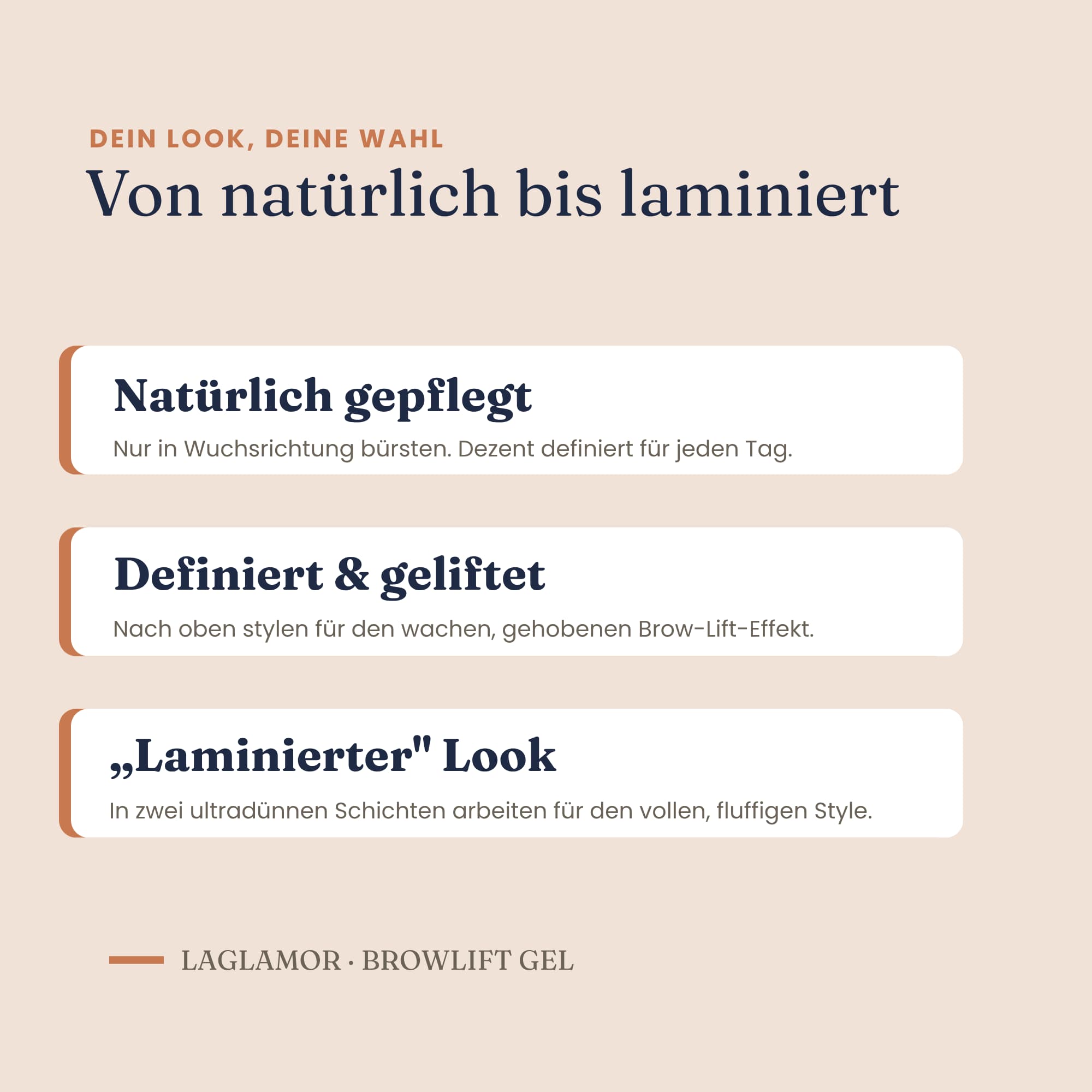 Augenbrauen Gel transparent – Brow Lift Styling mit Keratin | LaGlamor® 50 ml