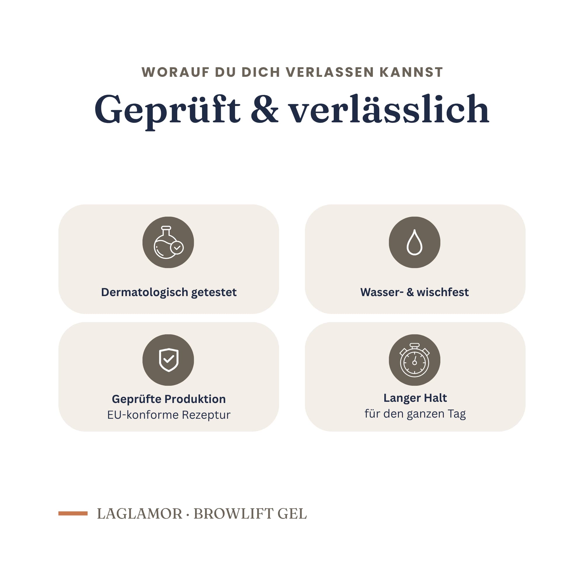 Augenbrauen Gel transparent – Brow Lift Styling mit Keratin | LaGlamor® 50 ml
