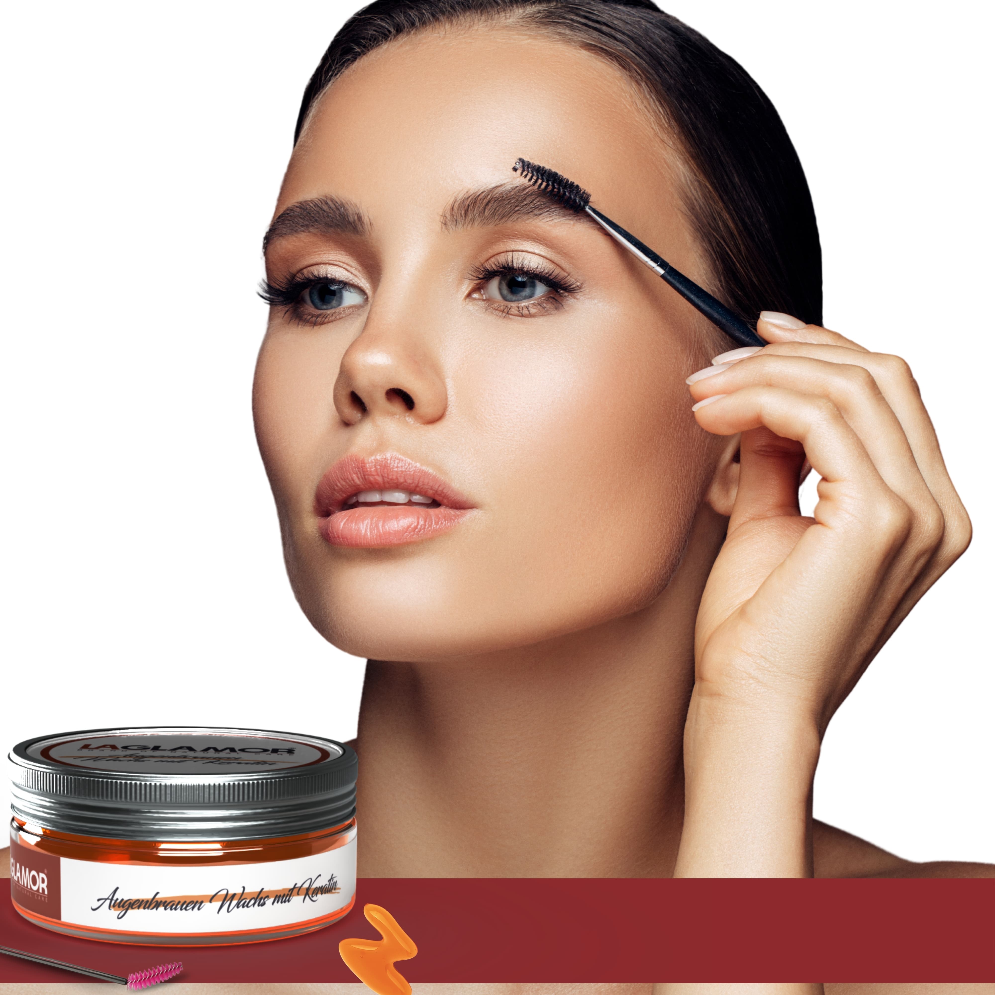 LAGLAMOR® BrowLift Gel – Augenbrauen Styling Wachs mit Keratin - 50 ml Glas